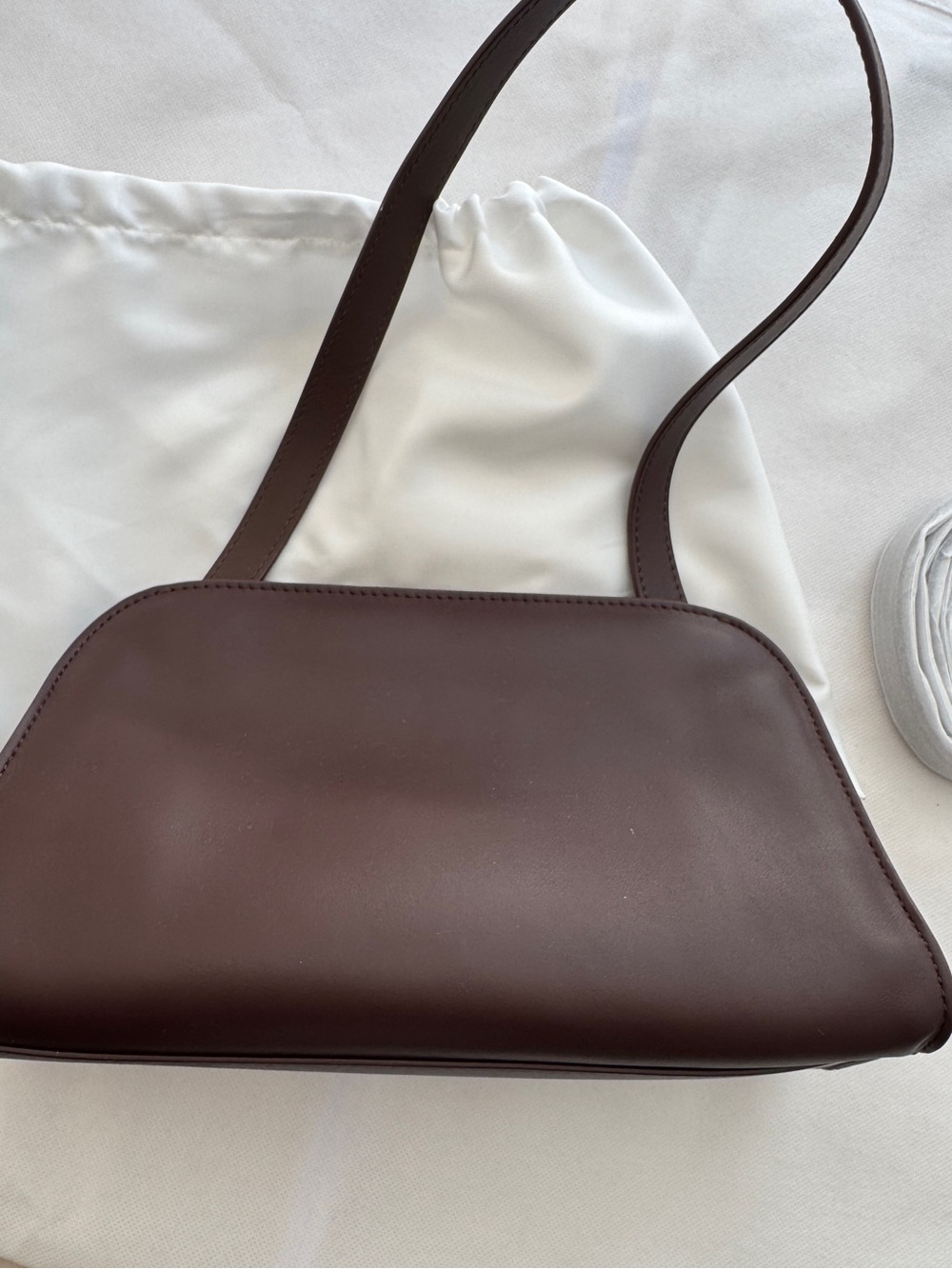 Brown Leather Shoulder Bag - Picture 5 of 12